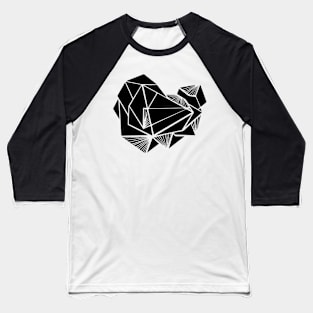 Geometric elegant modern mid center black Baseball T-Shirt